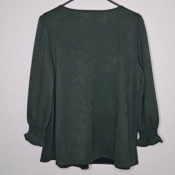 Tuckernuck Deep Green Blouse - Picture 9 of 15